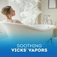 thumbnail image 3 of Vicks VapoBATH Bath Crystals, 2 Pack, 15 oz Soothing Bath Soaking Solution with Vicks VapoRub Vapors, Proprietary blend of Menthol, Eucalyptus and Camphor by Vick, 3 of 7
