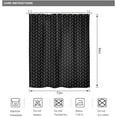 thumbnail image 2 of Herringbone Chevron Shower Curtain Extra Long 72x84 Inch Black Geometric Striped Modern Fashion Panel Decor Fabric Bathroom Set Polyester Waterproof 12 Pack Hooks, 2 of 6