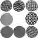 thumbnail image 1 of 8pcs Hair Nets For Buns Women Bun Covers Hair Nets For Women Hair Covers Random Style, 1 of 4