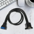 thumbnail image 4 of LOLIPPYY 1 Ensemble de Câble d'Extension pour Constructeurs PC avec Design Pliable Noir PVC, 4 of 8
