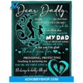 thumbnail image 3 of To My Dad Fleece Blanket From Daughter Thank You For, 3 of 3