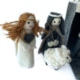 thumbnail image 4 of Neutral Felt Nativity Set - Handmade, Fair Trade Christmas from Nepal, 4 of 7