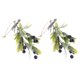 thumbnail image 5 of WASHWEPE 2Ud Rama De Mistletoe Navideña De Plástico Y Espuma Para Ambiente Festivo, 5 of 8
