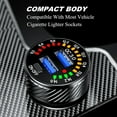 Advanced Port Car Charger With Color Display Panel For Quick Charging