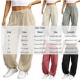 thumbnail image 3 of CHGBMOK Womens Linen Balloon Barrel Beach Pants Boho Harem Flowy Drawstring Casual Loose Pants with Pockets, 3 of 6