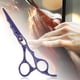 thumbnail image 5 of Unique Bargains Tijeras de corte de cabello profesionales Tijeras de corte de cabello moradas 0.91 x 0.67 Acero inoxidable para corte de cabello, 5 of 7