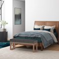 thumbnail image 1 of SIMPLIHOME Milltown 44 inch Wide Rectangle Large Ottoman Bench Ebony Footrest Stool, Tweed Look Polyester Fabric for Living Room, Bedroom, Contemporary Modern, 1 of 5