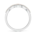 thumbnail image 2 of ANGARA Natural 0.13 Ct. Diamond Fashion Ring in 14K White & Rose Gold for Women (Ring Size: 4.5), 2 of 10