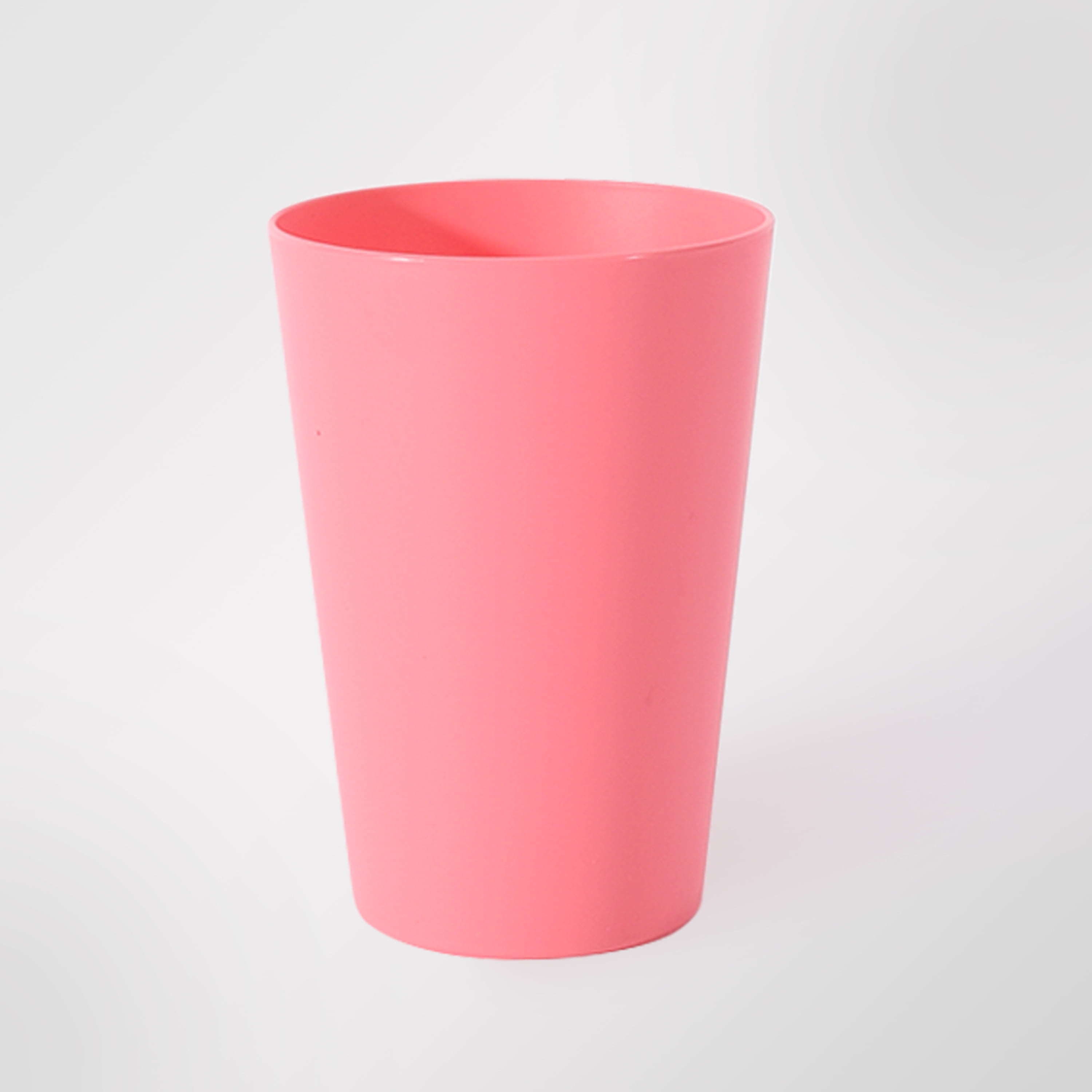 Your Zone Pink 15-Ounce Plastic Cup, Single Piece Tumbler
