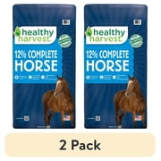 (2 pack) Healthy Harvest All Natural 12% Complete Horse Feed Pellets for Mature Horses, 40 lb Bag
