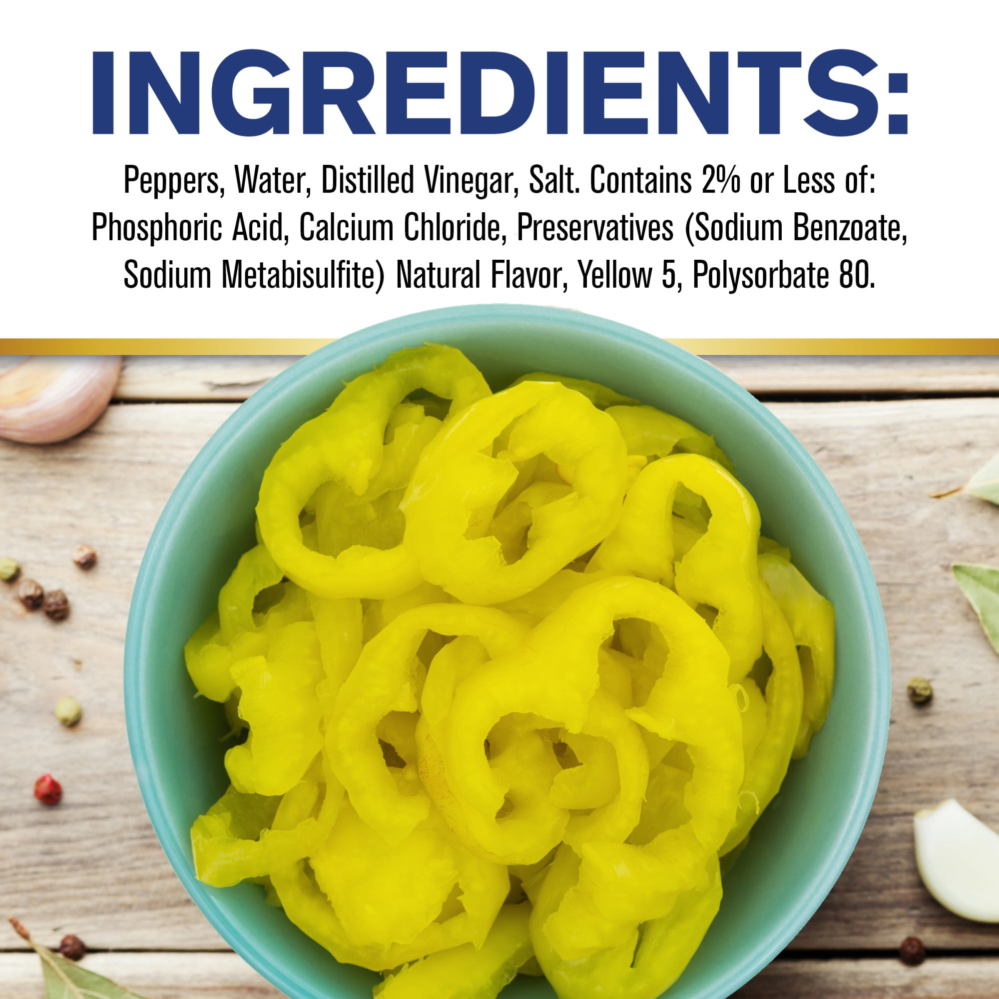 (6 pack) Vlasic Mild Banana Pepper Rings, Keto Friendly, 12 fl. oz.
