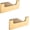 Double Hooks-Brushed Gold, variant on Black Double Towel Hook SUS304 Stainless Steel Towel Hooks for Bathroom Wall Mounted Coat Hooks Heavy Duty Wall Hook Square Hand Towel Holder Matte Black Robe Hook.96009-8MB-2