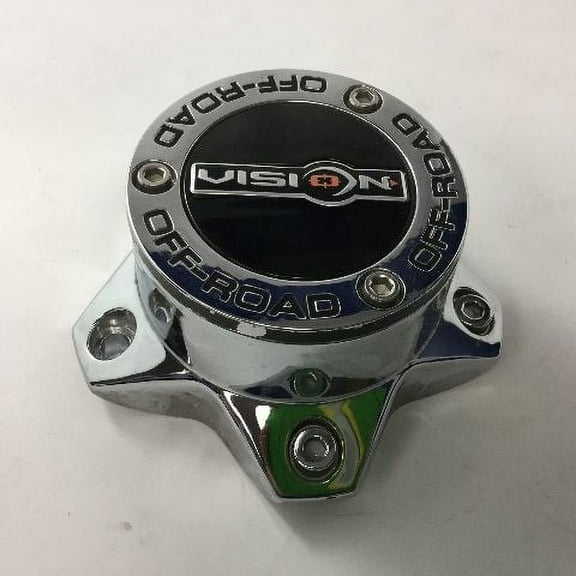 Vision 399 395 396 397 Chrome 5 Lug Wheel Center Cap 5x135 5x5.5 5x150 C394PL-5V