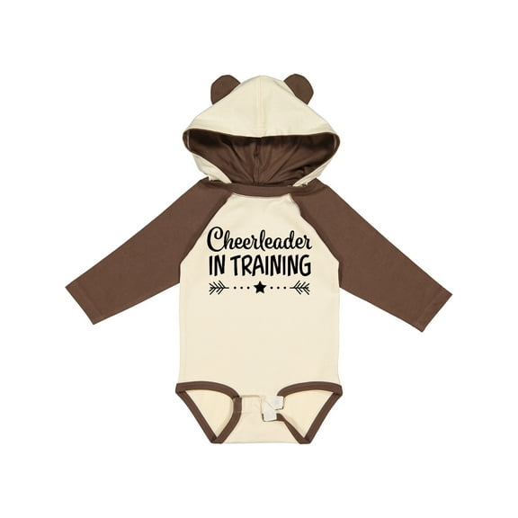 Inktastic Cheerleader in Training Boys or Girls Long Sleeve Baby Bodysuit