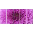 thumbnail image 2 of Large Purple Flower and Petals - Floral Canvas Art Print, 2 of 3