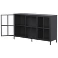 thumbnail image 4 of Modern Sideboard Buffet Cabinet with Storage Premium Steel Storage Cabinet ,Adjustable Feet,Glass Doors,Large Capacity Organizer, 4 of 10