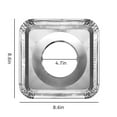 thumbnail image 2 of DISEN 40pcs Aluminum Foil Square Stove Burner Covers, Disposable Gas Range Top Protectors Bib Liners Drip Pans, 8.6" x 8.6", 2 of 9