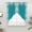 Aque, variant on Coastal Coral Swag Curtains Valance For Kitchen Windows, Orange White Ocean Marine Nautical Beach Wide Rod Pocket Curtain Drapes, Bathroom Cafe Living Room Light Filtering Drapery Panels, 72"W x 63"H