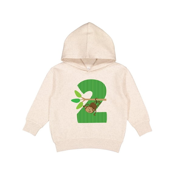 Inktastic 2nd Birthday Jungle Monkey Childs Toddler Hoodie