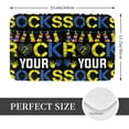 thumbnail image 2 of Yiaed Rock Your Socks Print Flannel Doormat Mat Outdoor Indoor Door Mats, Non Slip Durable Entrance Rugs for Outside Entry, Porch, Resist Dirt, 16"x24", 2 of 7