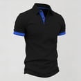 thumbnail image 6 of Bovxnpu Mens Short Sleeve T Shirts Men's Button Up Button Casual Fashion Daily Tops, 6 of 9