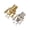 Gold and Silver, variant on Yihuala Guitar Plug Instrument Jacks Socket Jacks Sockets Single Channel Brass Texture for Electric Guitars and Basses