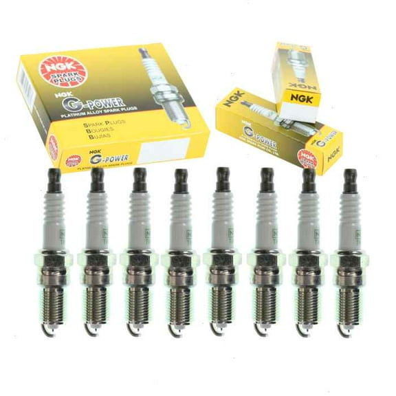 8 pc NGK G-Power Spark Plugs compatible with Saab 9-7x 5.3L 6.0L V8 2005-2009