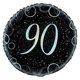 thumbnail image 1 of Unique Party - Globo de Aluminio Diseño Purpurina 90 (Negro, Plateado), 1 of 2