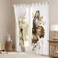 thumbnail image 3 of Manfei Flying Butterfly Black Out Curtains for Teens Adults,Chic Flowers Curtains Pack of 2 (42x63 Each),Exotic Style Bedroom Curtains,Microfiber Bedroom Decor, 3 of 6