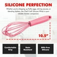 thumbnail image 3 of Chef Craft Premium Silicone Wire Cooking Whisk, 10.5 inch, Pink, 3 of 9