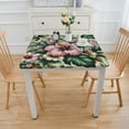 thumbnail image 3 of BANET with Hole Vinyl Flannel Back Tablecloth White, 3 of 7