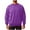 Purple, variant on QUNYINEY Casual Sweatshirt for Men Long Sleeve Solid Red Crew Neck Tops Loose Workout Pullover Drop Shoulder Sweatshirt