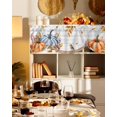 thumbnail image 3 of Tie Up Valance Curtain for Kitchen,Thanksgiving Pumpkin Plant Rod Pocket Short Curtains Adjustable Tie-Up Shade Valances,Maple Leaves on Rustic Wooden Window Treatment for Bathroom Living Room, 3 of 8