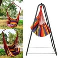 thumbnail image 3 of Mouliraty Outdoor Chair Canvas Hanging Chair Without Pillow And Cushion Indoor Outdoor Garden Furniture Hammocks, 3 of 7