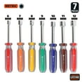thumbnail image 2 of GreatNeck Professional Nut Driver Set, Multiple Screwdriver Sizes, Metric, 7 Piece Set, 2 of 11