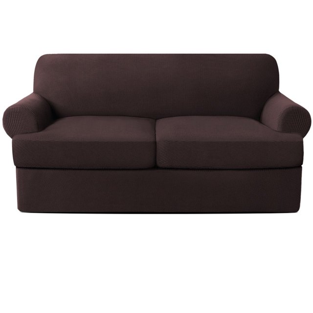 Stretch Couch Cushion Slipcovers Replacement Simple Solid Color All-Inclusive Cushion Sofa Cover Gift for Families Friends