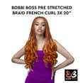 thumbnail image 2 of Bobbi Boss Jumbo Braid Pre-Stretched French Curl 3x 20" ( 1 Jet Black ), 2 of 5