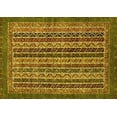 thumbnail image 1 of Ahgly Company Machine Washable Indoor Rectangle Abstract Yellow Modern Area Rugs, 8' x 12', 1 of 4