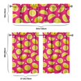 thumbnail image 6 of Kitchen Curtains 36 Inch Short - 3 Panel Set Lemon Print, Rod Pocket Window Curtains 100% Polyester, Cute Fruit Valance for Farmhouse, Cafe, Living Room, Bedroom, Easy Wash, 6 of 6