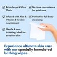thumbnail image 4 of Nurture Valley Toallitas de baño sin enjuague para adultos Limpieza sin agua con aloe para pieles sensibles Toallita húmeda desechable para baño corporal para adultos para discapacitados postrados en, 4 of 9