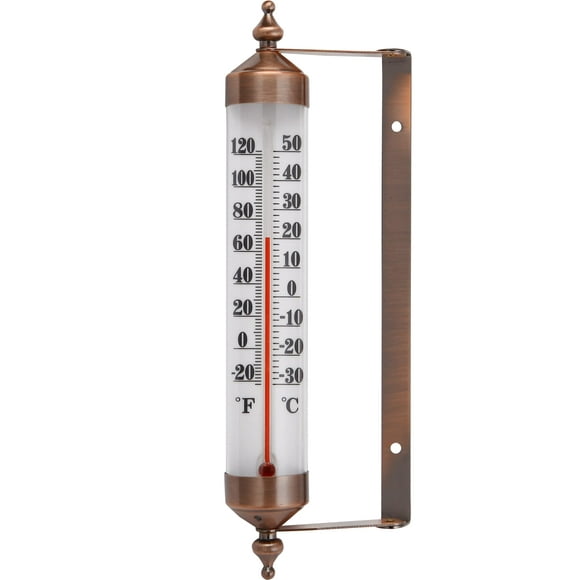 TERMOFLY Thermomètre Intérieur/extérieur en Acier Premium 102 Pouces Sans Fil Décoratif
