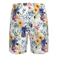 thumbnail image 6 of Naloa Lilies Flowers Men's Beach Shorts, Surfing shorts, Swim trunks, Quick Dry Swim Trunks for Surfing Beach Fun - Large, 6 of 9