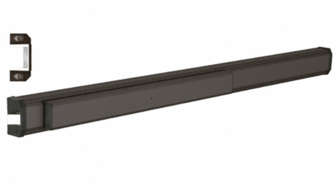 CRL Jackson® 1295 Push Pad Rim Panic Exit Device CType Strike, 48
