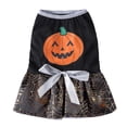 thumbnail image 1 of Vestidos de Halloween para perros, falda, calabaza, araña, ropa para mascotas, disfraz compatible con cachorros y gatos, 1 of 5