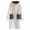 Beige, variant on Fewfanhot Women's Flannel Hooded Loungewear Bathrobe Warm Housecoat Pajama with Front Pockets, Fall and Winter Outer Wear