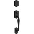 thumbnail image 1 of Baldwin Reserve FDWESXDECRTAR190 Full Dummy Westcliff Handleset Right Hand Decorative Lever and Traditional Arch Rose Satin Black Finish, 1 of 3