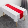 thumbnail image 1 of Satin Table Runner Table Cloth 27x275cm for Banquet Wedding Party Decoration, 1 of 8