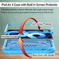thumbnail image 2 of LTROP Case for iPad Air 5th/4th Generation Case(2022/2020), iPad Pro 11 Case 2021/2020/2018, Built-in Screen Protector, Shockproof Handle Stand Kids Case for iPad Air 5/4 10.9” and iPad Pro 11”, Blue, 2 of 8