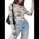 thumbnail image 2 of Top de para Mujer, Estilo Y2K, Larga, Cuello Redondo Crema XL, 2 of 7