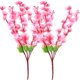 thumbnail image 1 of 2 piezas de flores artificiales de seda de flor de durazno falsa para decoración de arreglos florales, 1 of 8